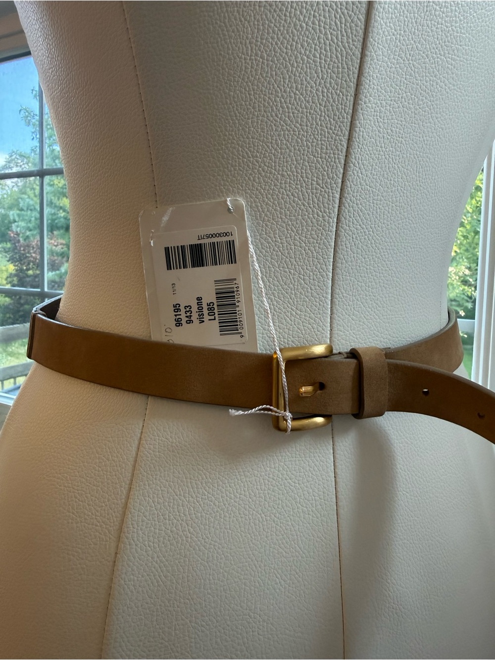 NWT Wolford - Visione Woven-Texture Leather Bow Waist Belt - Size 85 / Medium - Picture 2 of 5